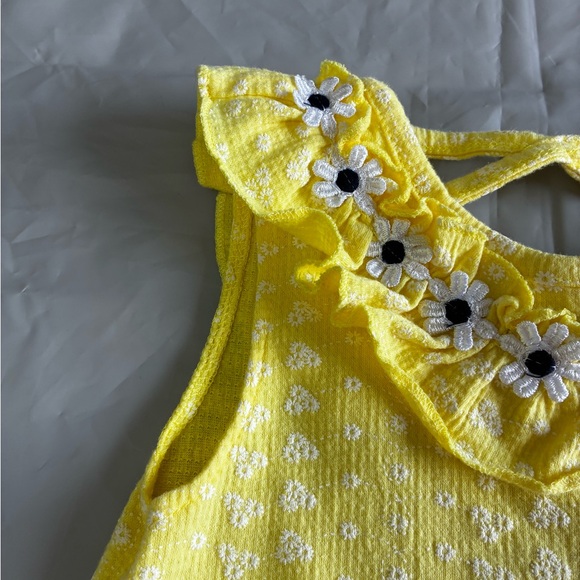 Little Lass Girls Sunflower 2 Piece Set Outfit Yellow Size 6 - Picture 6 of 10